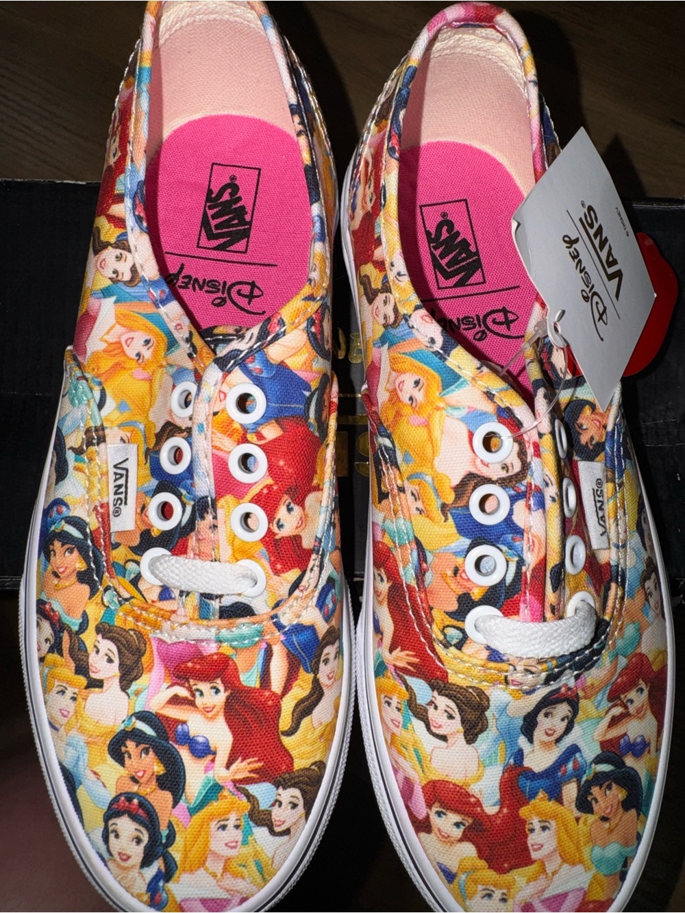 Disney x Vans Authentic Multi Princess Shoes Kids 2.5 NWT Rare
